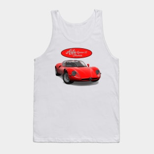 Alfa Romeo 33 stradale Red Tank Top